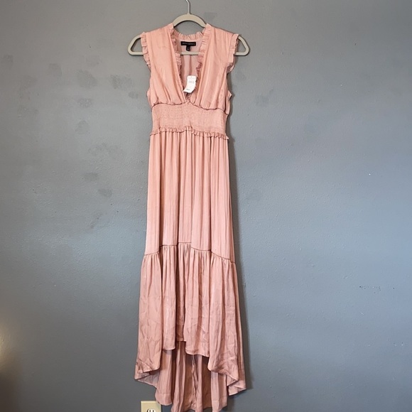 Banana Republic Soft Satin Maxi Dress Blush Pink - Picture 5 of 9